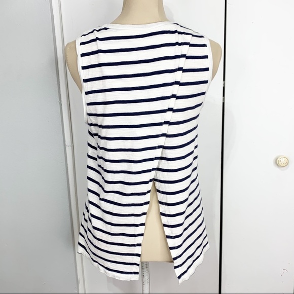 Gap open split back striped tank top basic S - Picture 4 of 10
